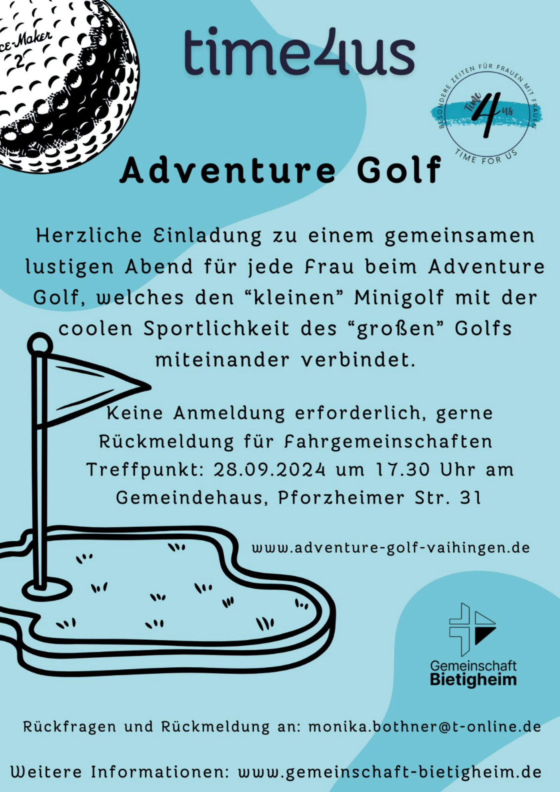 Time 4 us: Frauen laden ein zum Adventure Golf