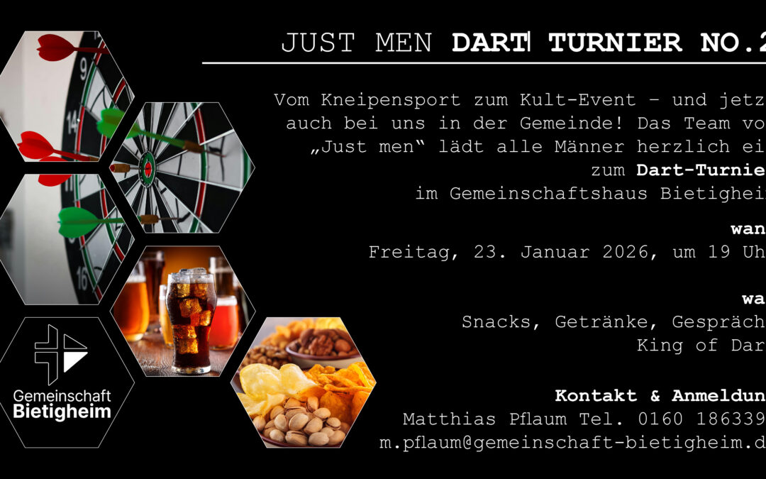 Just Men Dart Turnier