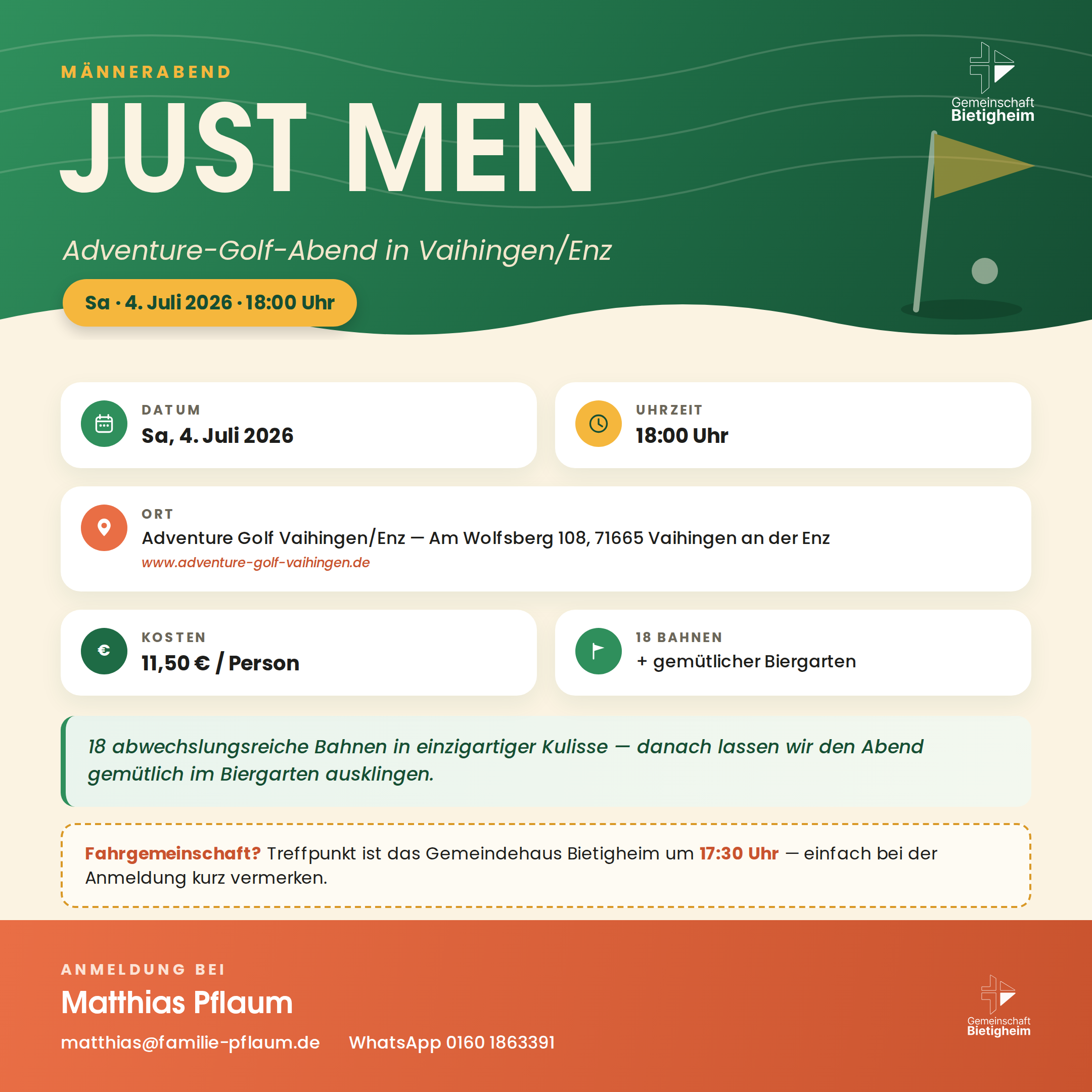 Just Men – Adventure Golf